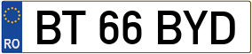 Trailer License Plate